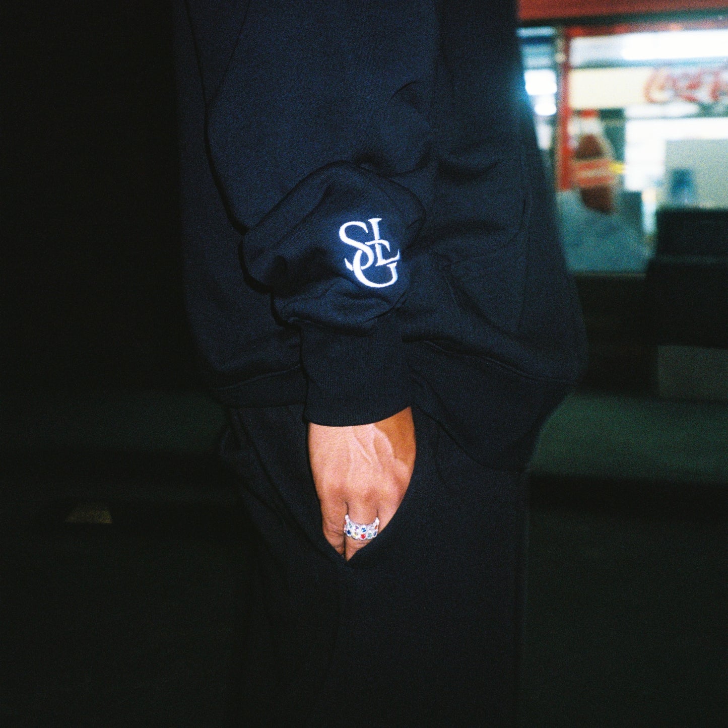 'LOST IN EUPHORIA' HOODIE - BLACK