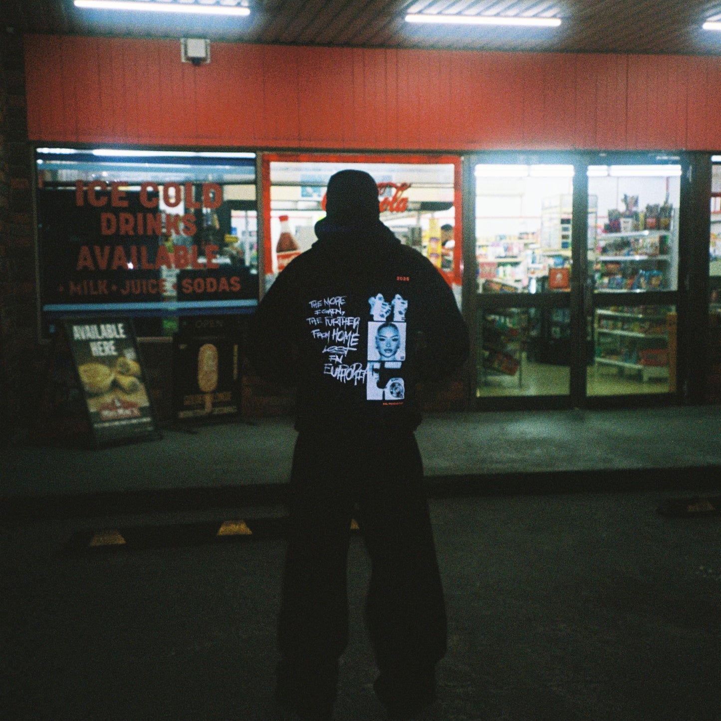'LOST IN EUPHORIA' HOODIE - BLACK